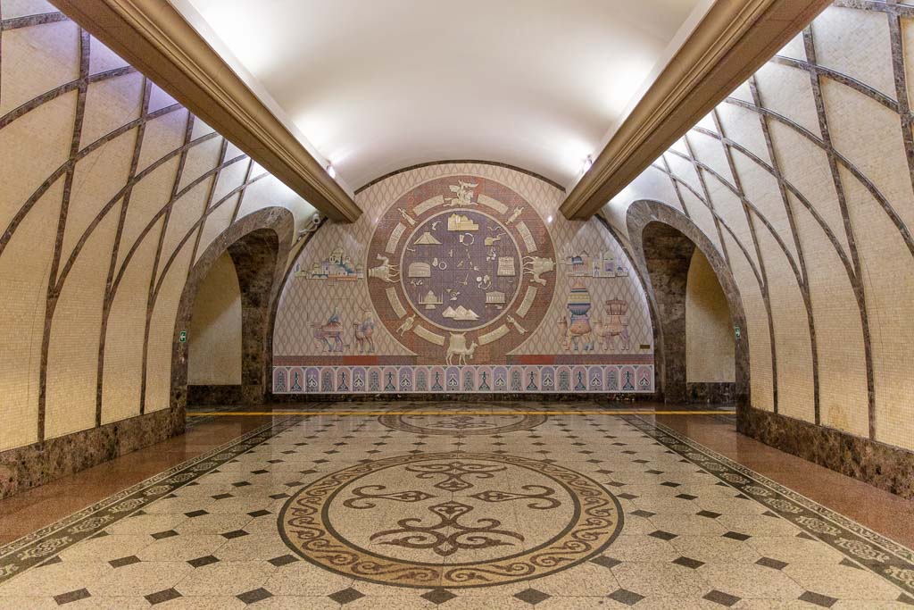 metro stations in Almaty city